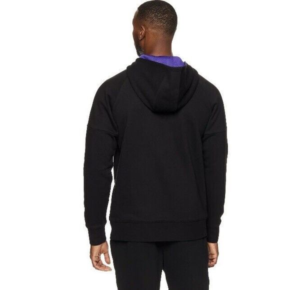 And1 Sweatshirt XL Extra Large Baseline Black Purple Basketball Hoodie Pullover - Picture 3 of 5